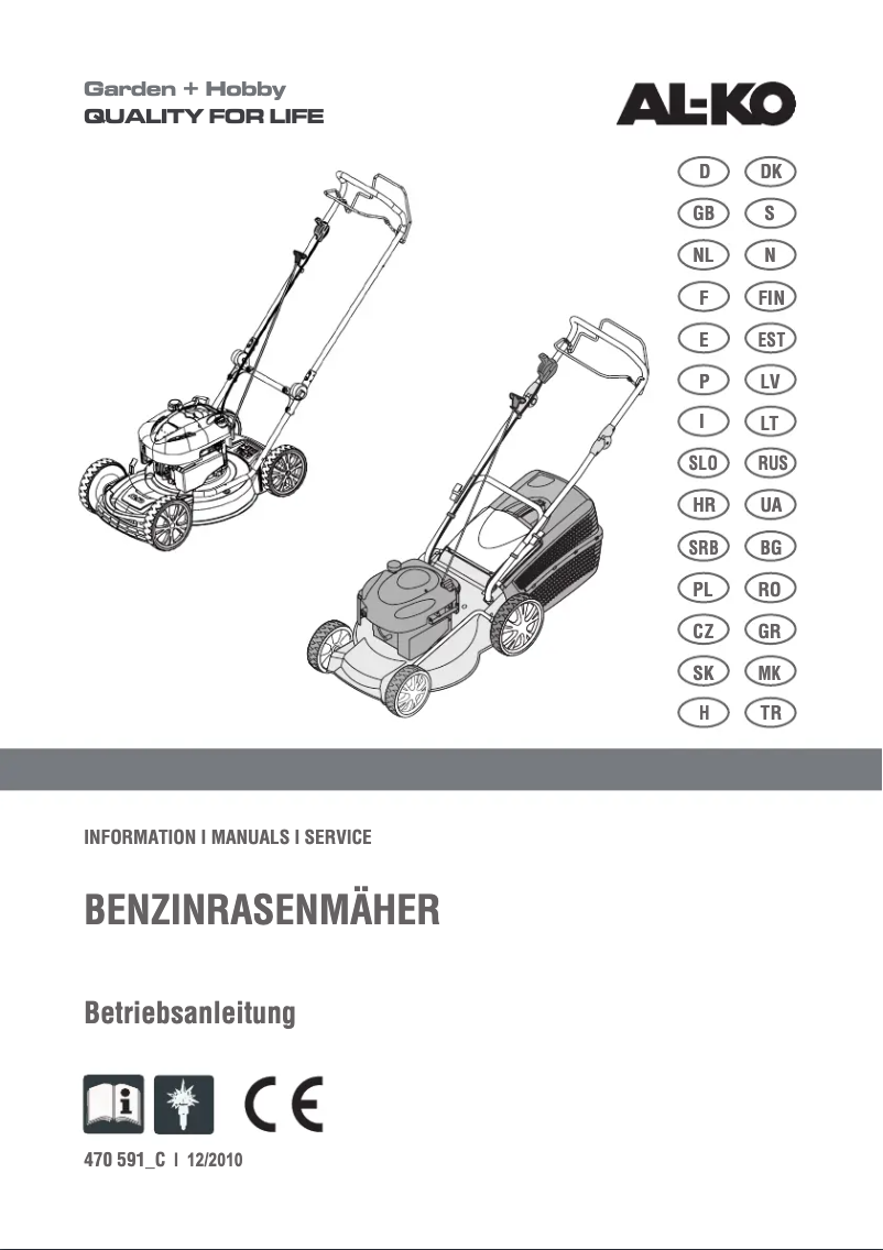Page 1 de la notice Manuel utilisateur AL-KO Comfort 46.0 SP-B