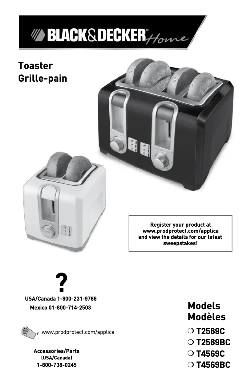 Page n°1 - Manuel utilisateur Black & Decker T2569BC