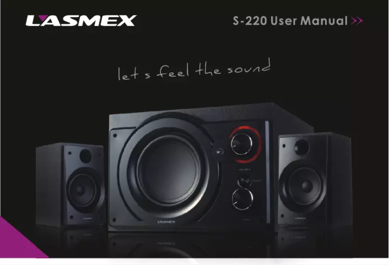 Page 1 de la notice Manuel utilisateur Lasmex S-220