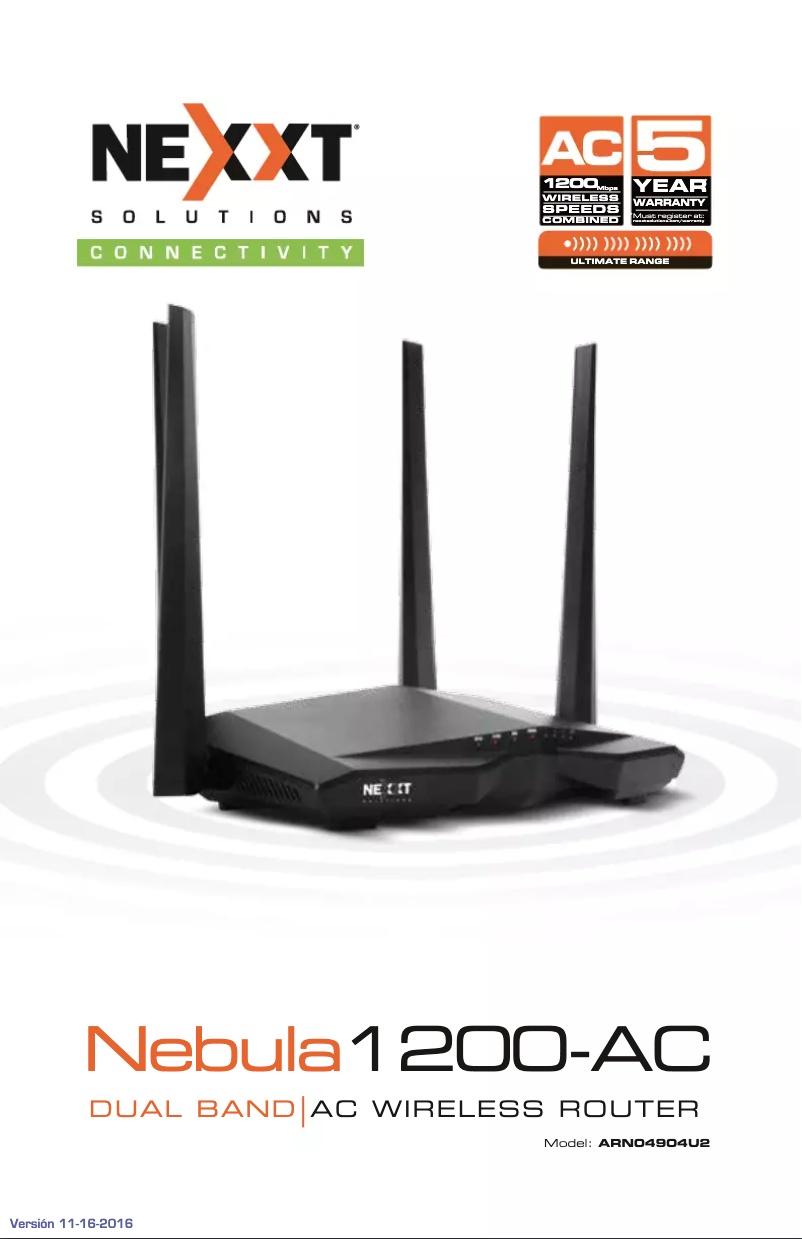 Page n°1 - Manuel utilisateur Nexxt Nebula1200-AC