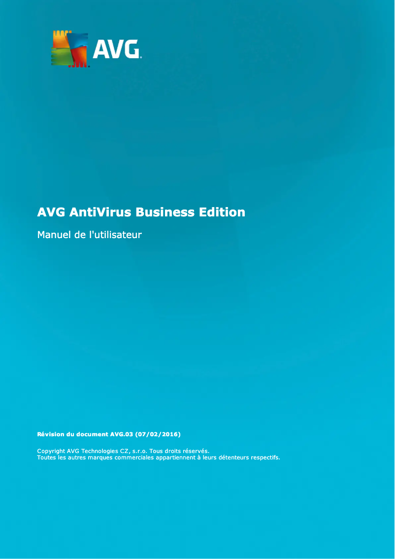 Page n°1 - Manuel utilisateur AVG Anti Virus Business Edition 2016