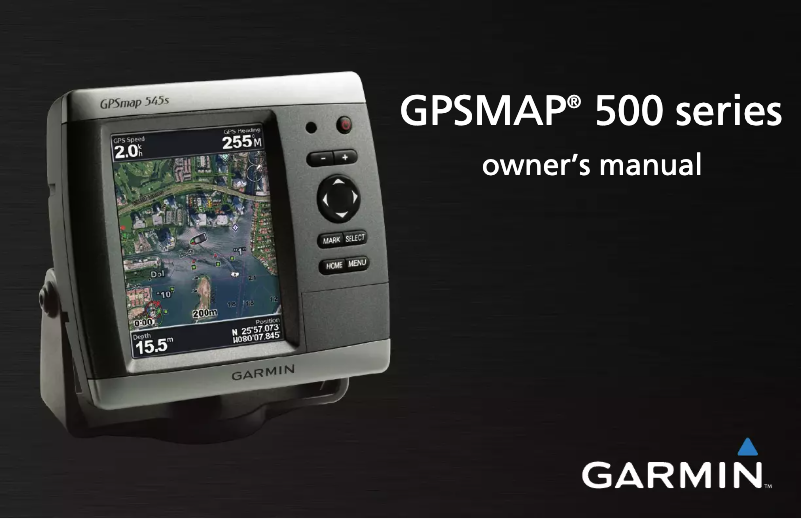 Page 1 de la notice Manuel utilisateur Garmin GPSMAP 545s