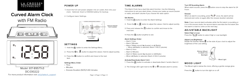 Image de la première page du manuel de l'appareil 617-89577V3