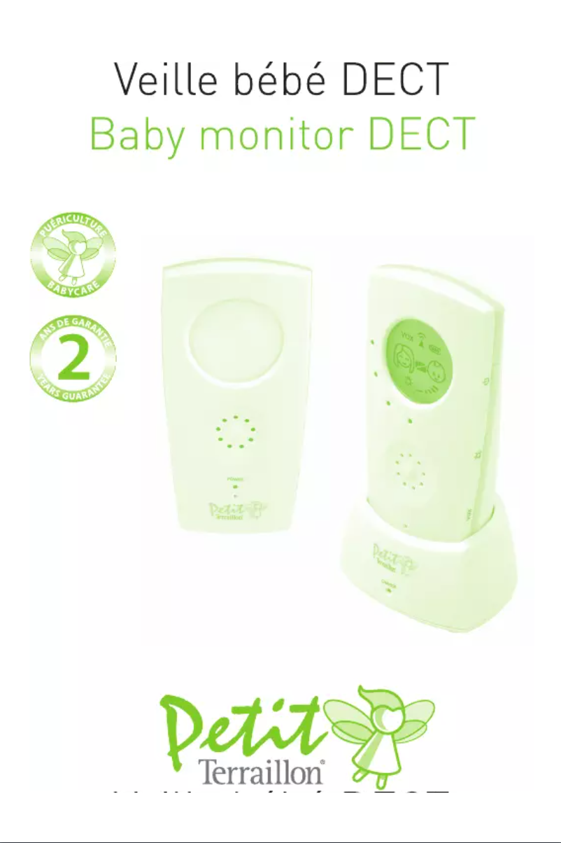 Page 1 de la notice Manuel utilisateur Terraillon Baby monitor DECT