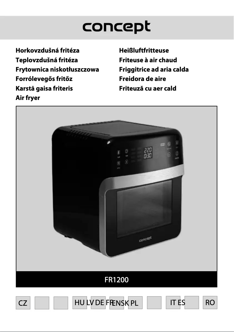 Page 1 de la notice Manuel utilisateur Concept FR1200