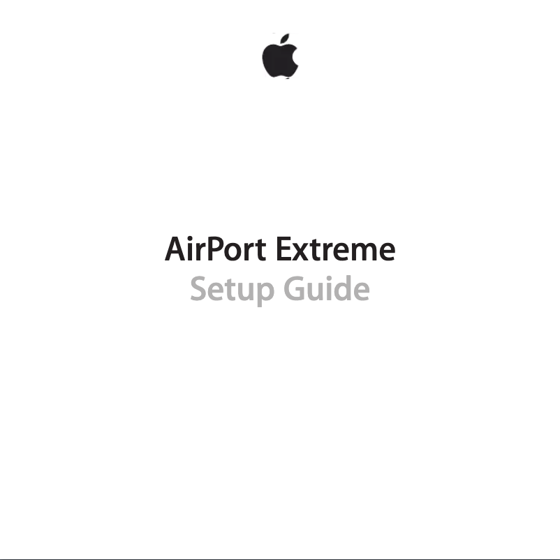 Page n°1 - Manuel utilisateur Apple Airport Extreme ME918Z/A