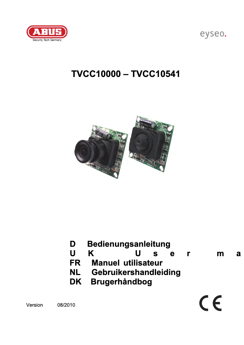 Página 1 del manual Manual de usuario Abus TVCC10000