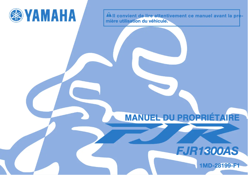 Page 1 de la notice Manuel utilisateur Yamaha FJR1300AS (2015)