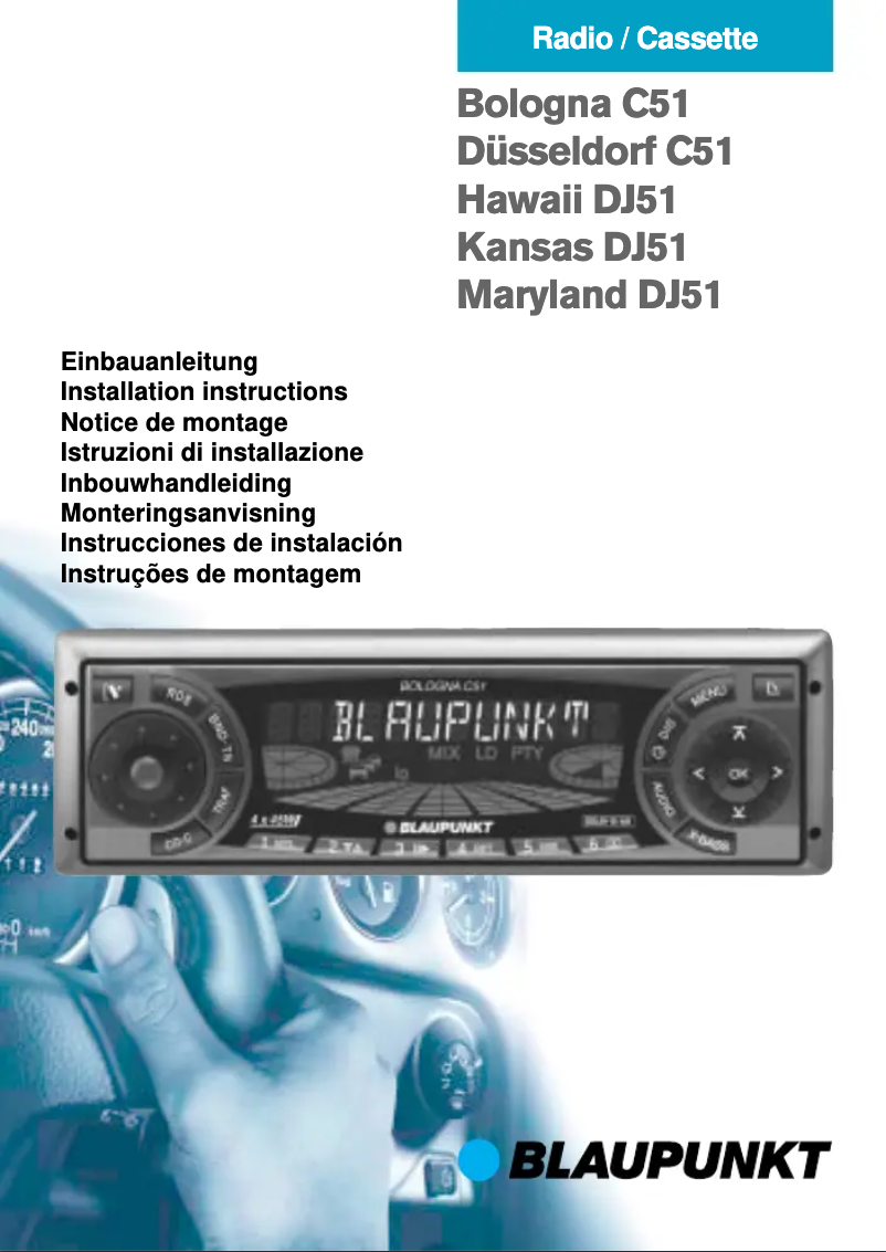 Page 1 de la notice Manuel utilisateur Blaupunkt Kansas DJ 51