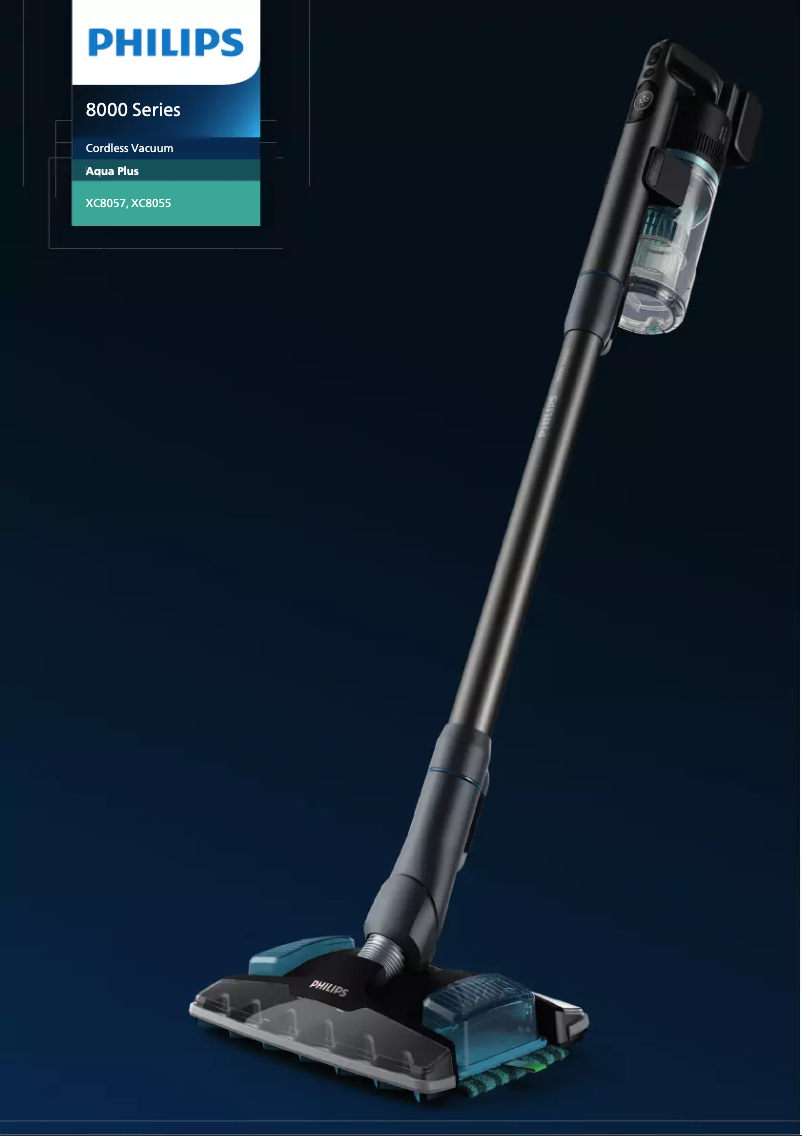 Image de la première page du manuel de l'appareil Aqua Plus XC8055