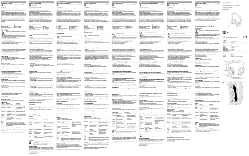 Page n°1 - Manuel utilisateur Nedis CHSTB310BK