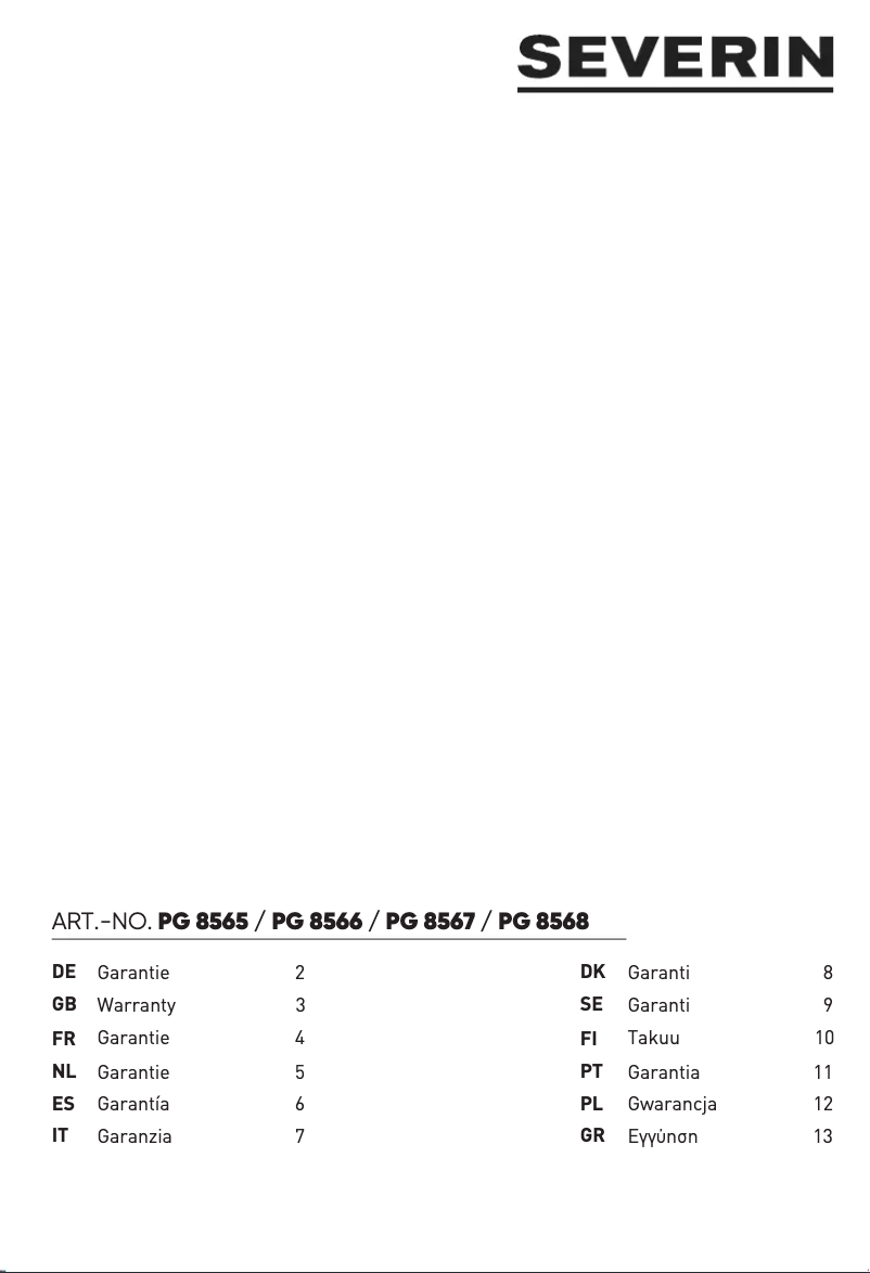 Image de la première page du manuel de l'appareil PG 8565
