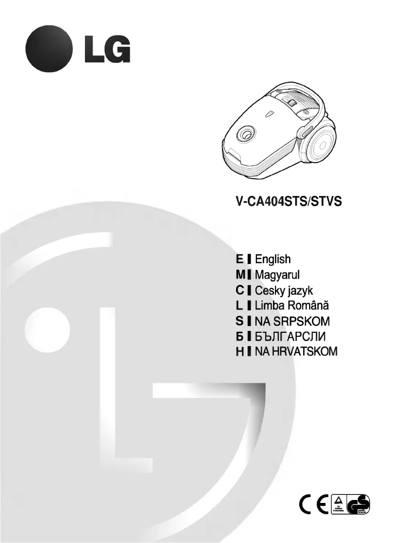 Page 1 de la notice Manuel utilisateur LG V-CA404STV