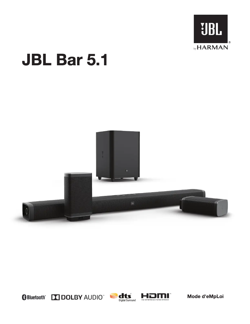 Page n°1 - Manuel utilisateur JBL Bar 5.1
