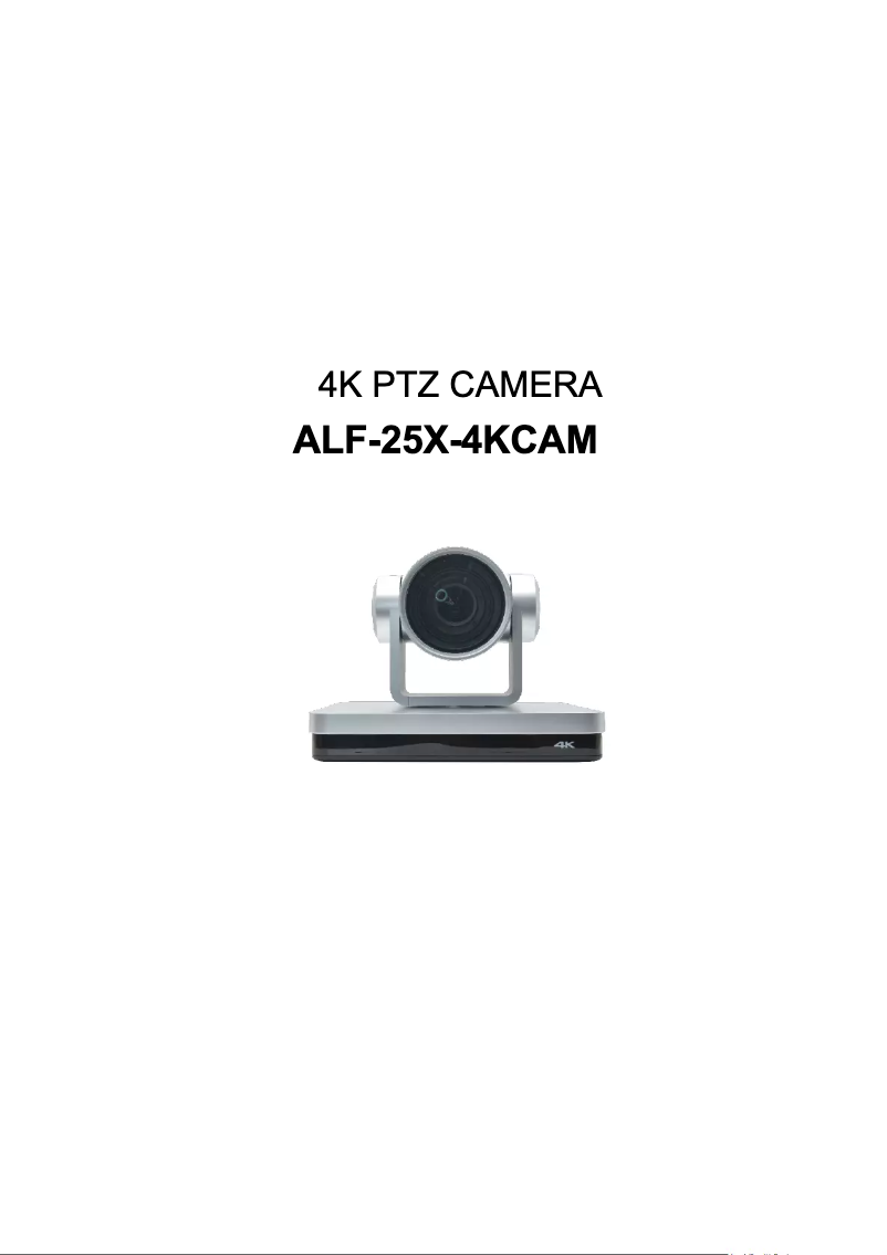 Page 1 de la notice Manuel utilisateur Alfatron ALF-25X-4KCAM