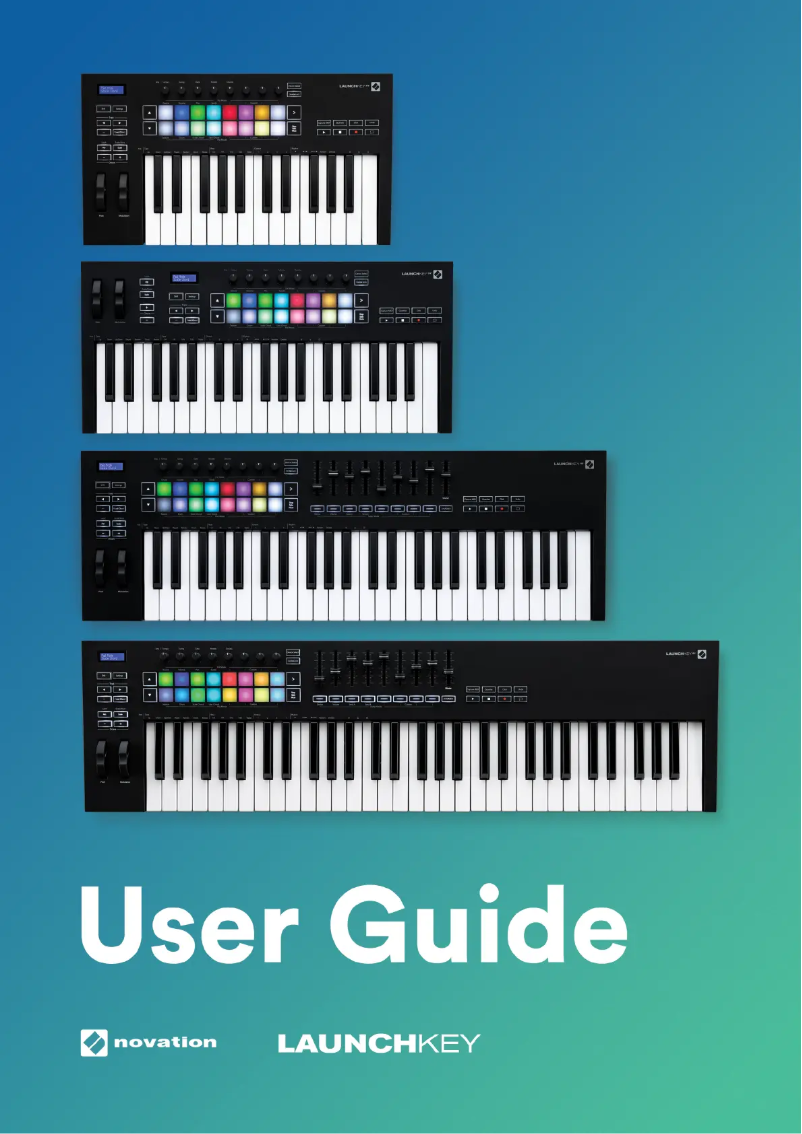 Page n°1 - Manuel utilisateur Novation LaunchKey 61