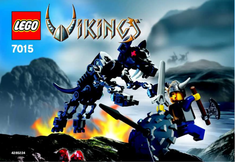 Page 1 de la notice Manuel utilisateur Lego Viking Warrior challenges the Fenris Wol