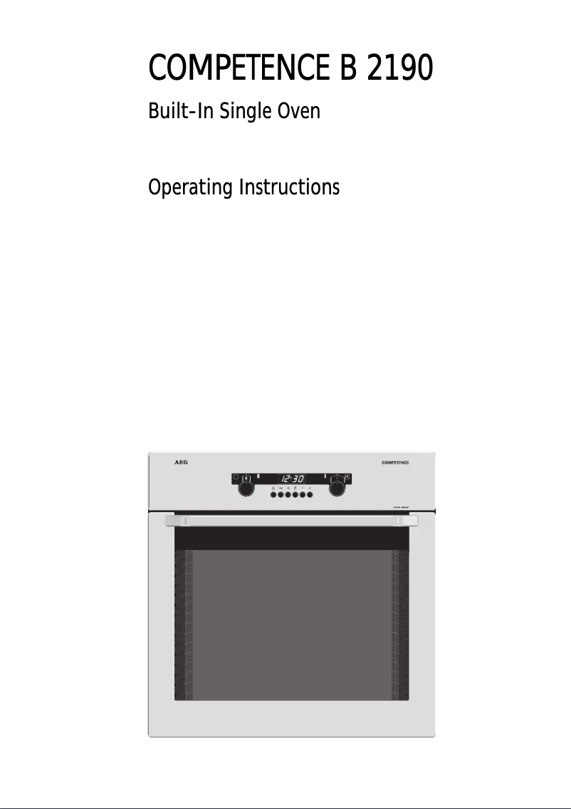 Imagen de la primera página del manual del dispositivo Competence B2190D