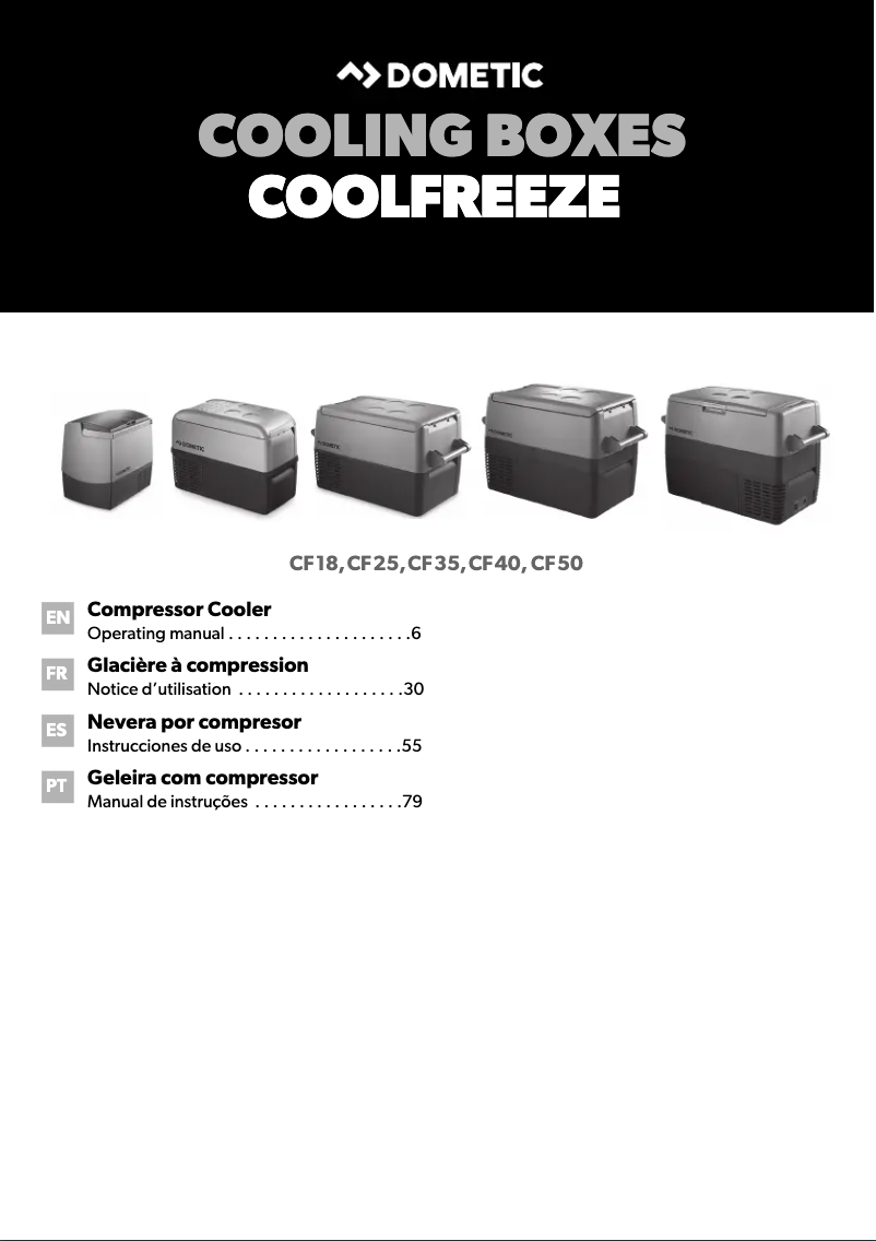 Página 1 del manual Manual de usuario Dometic CF 18