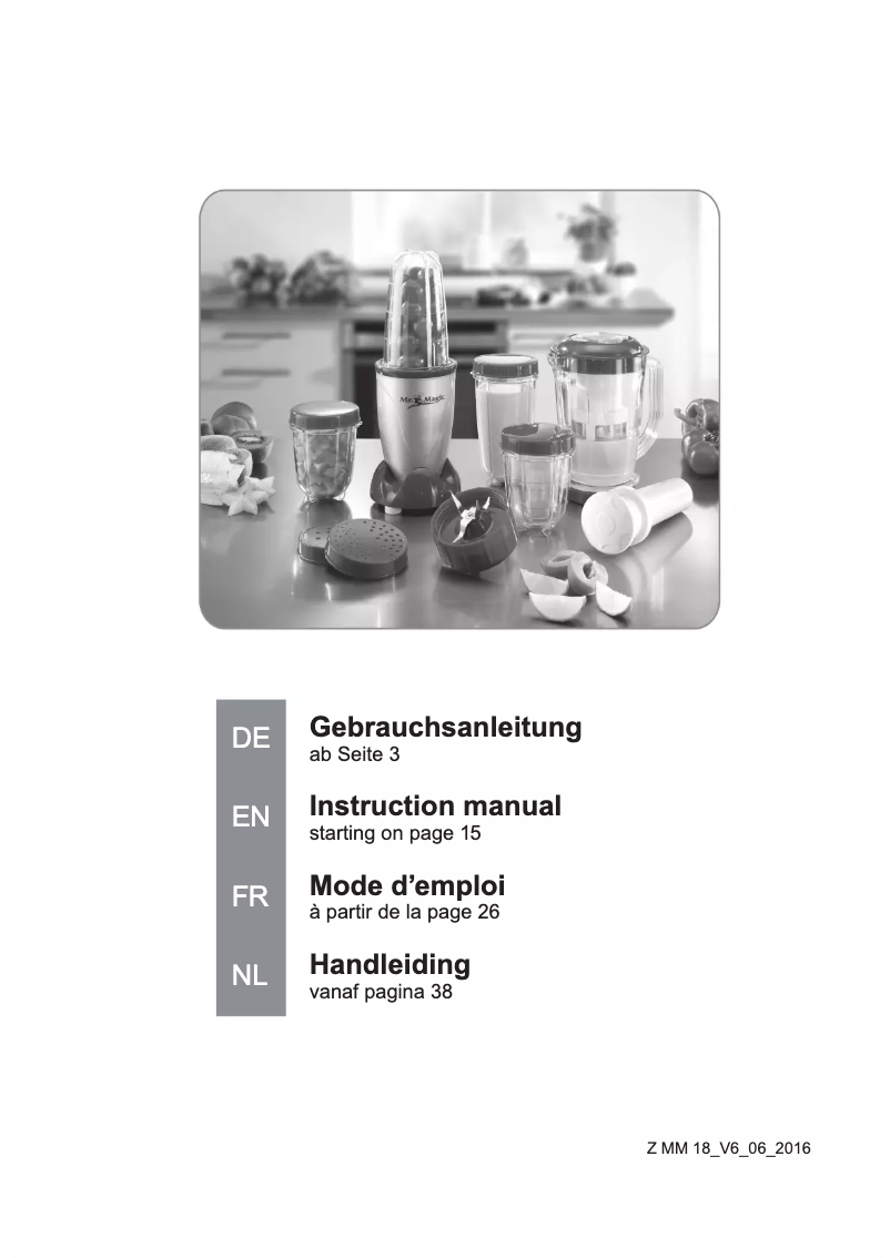 Page 1 de la notice Manuel utilisateur Gourmetmaxx 05611