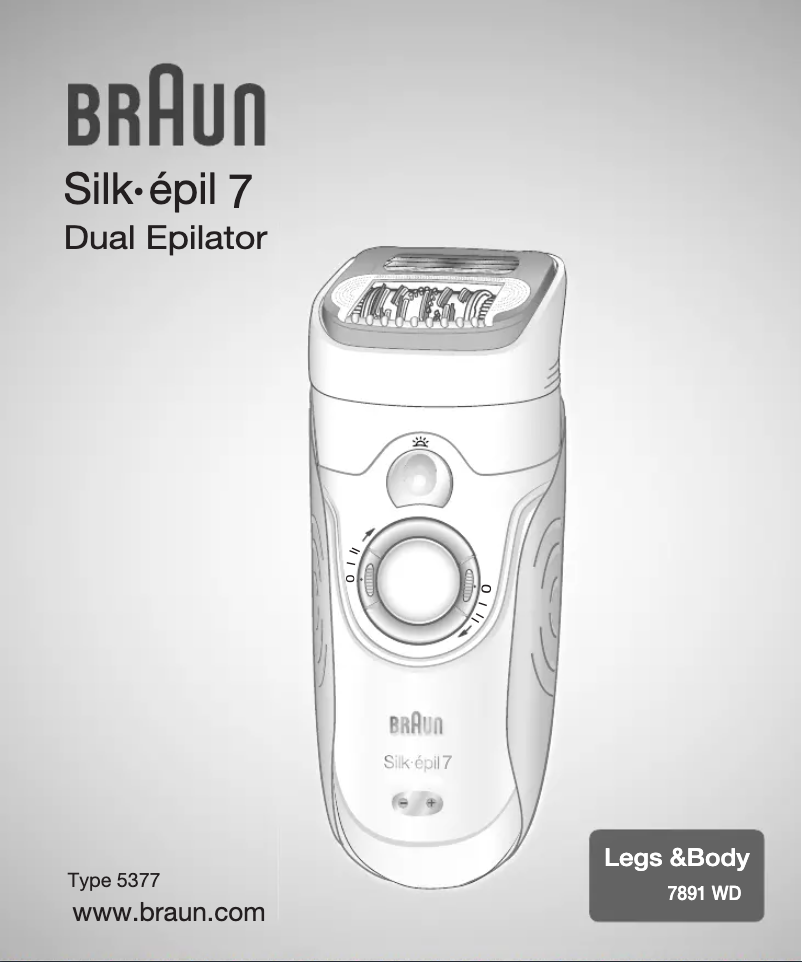 Page n°1 - Manuel utilisateur Braun Silk-Epil 7 7891 WD