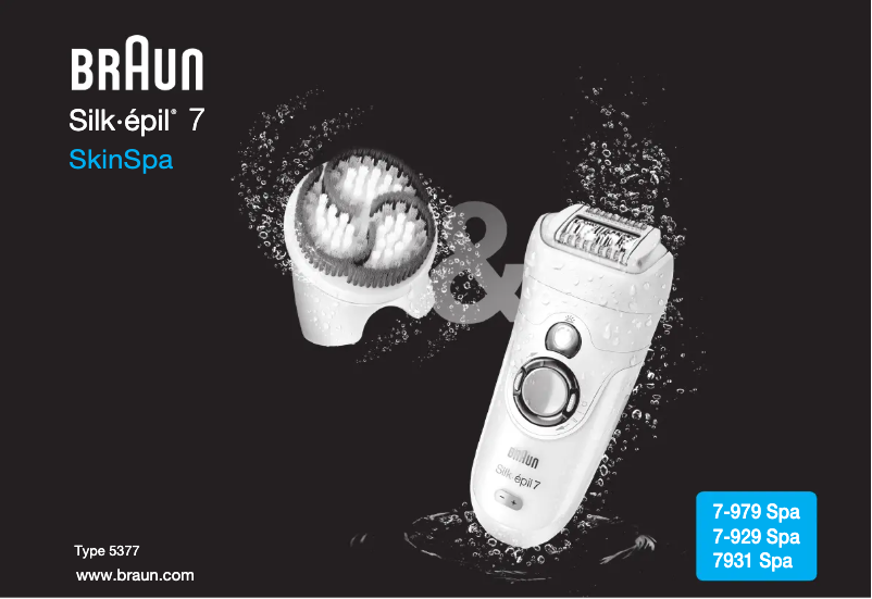 Página 1 del manual Manual de usuario Braun Silk-epil 7 SkinSpa 7-929