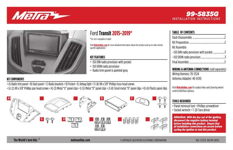 Page 1 de la notice Manuel utilisateur AXESS 99-5835G