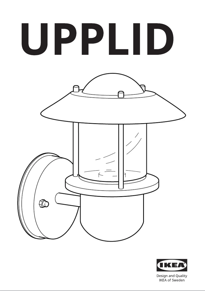 Page 1 de la notice Manuel utilisateur Ikea UPPLID 702.275.33