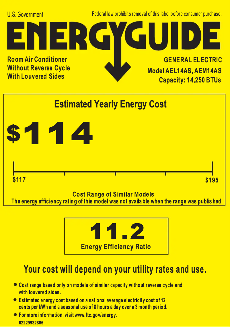 Image de la première page du manuel de l'appareil AEM14AS
