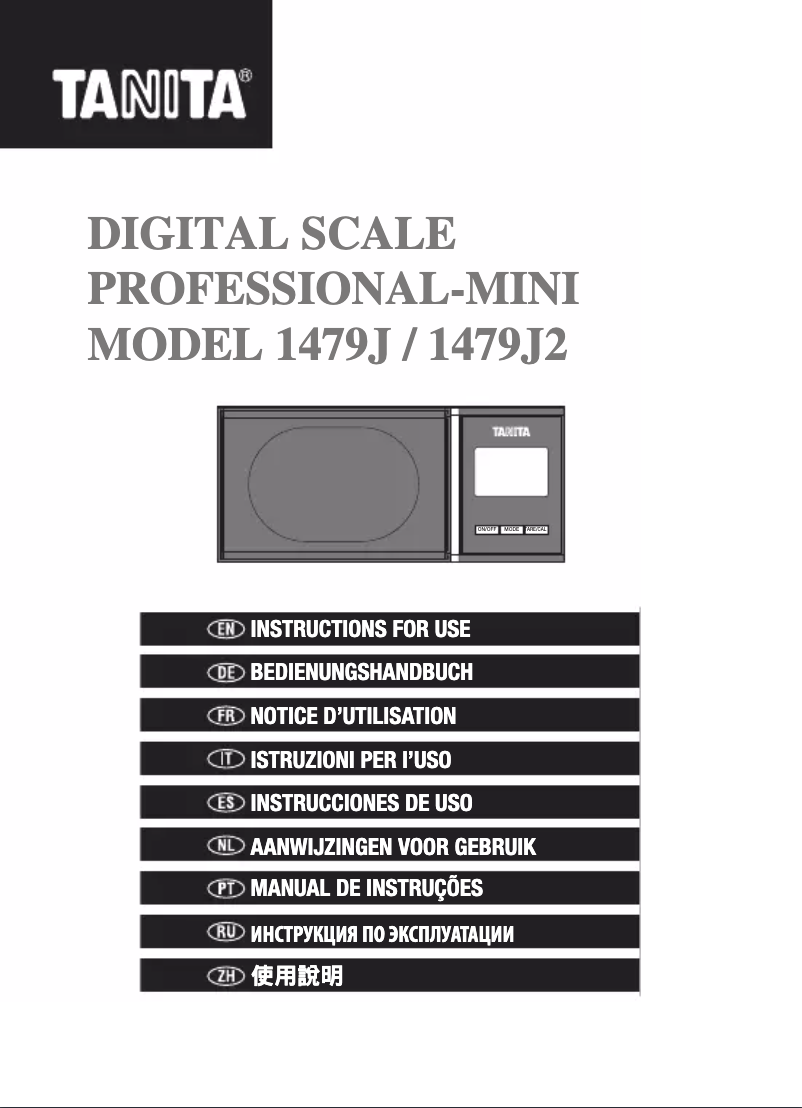 Image de la première page du manuel de l'appareil 1479J2
