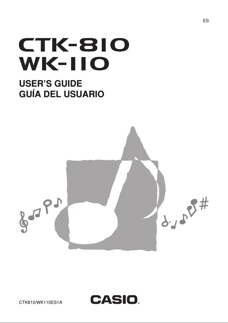 Image de la première page du manuel de l'appareil WK-110