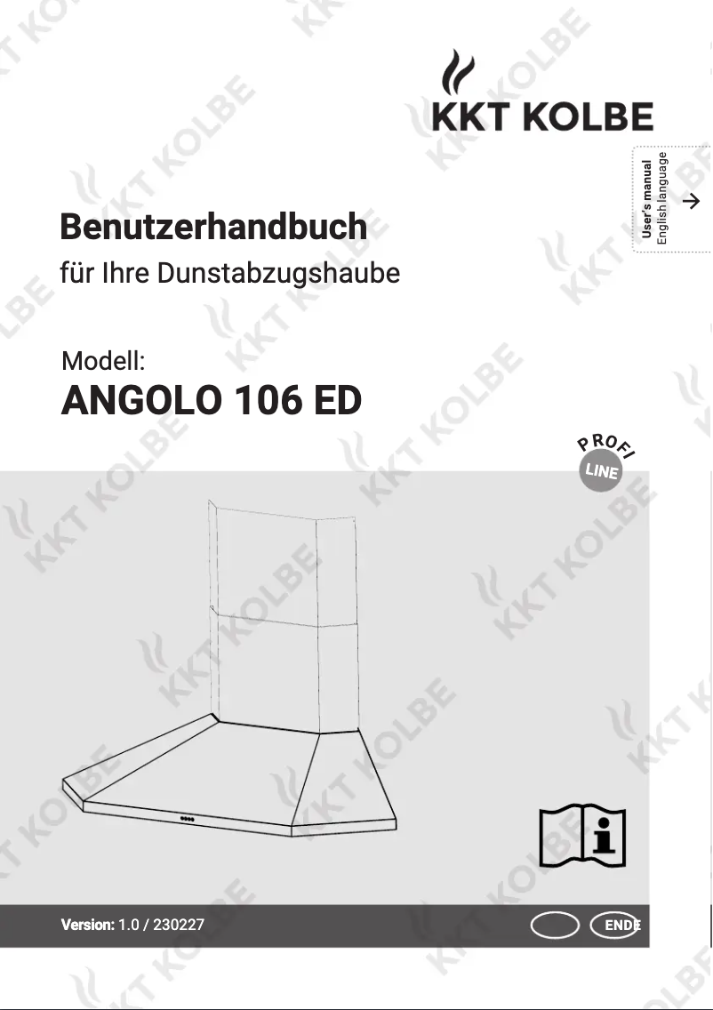 Page n°1 - Manuel utilisateur KKT Kolbe ANGOLO 106 ED