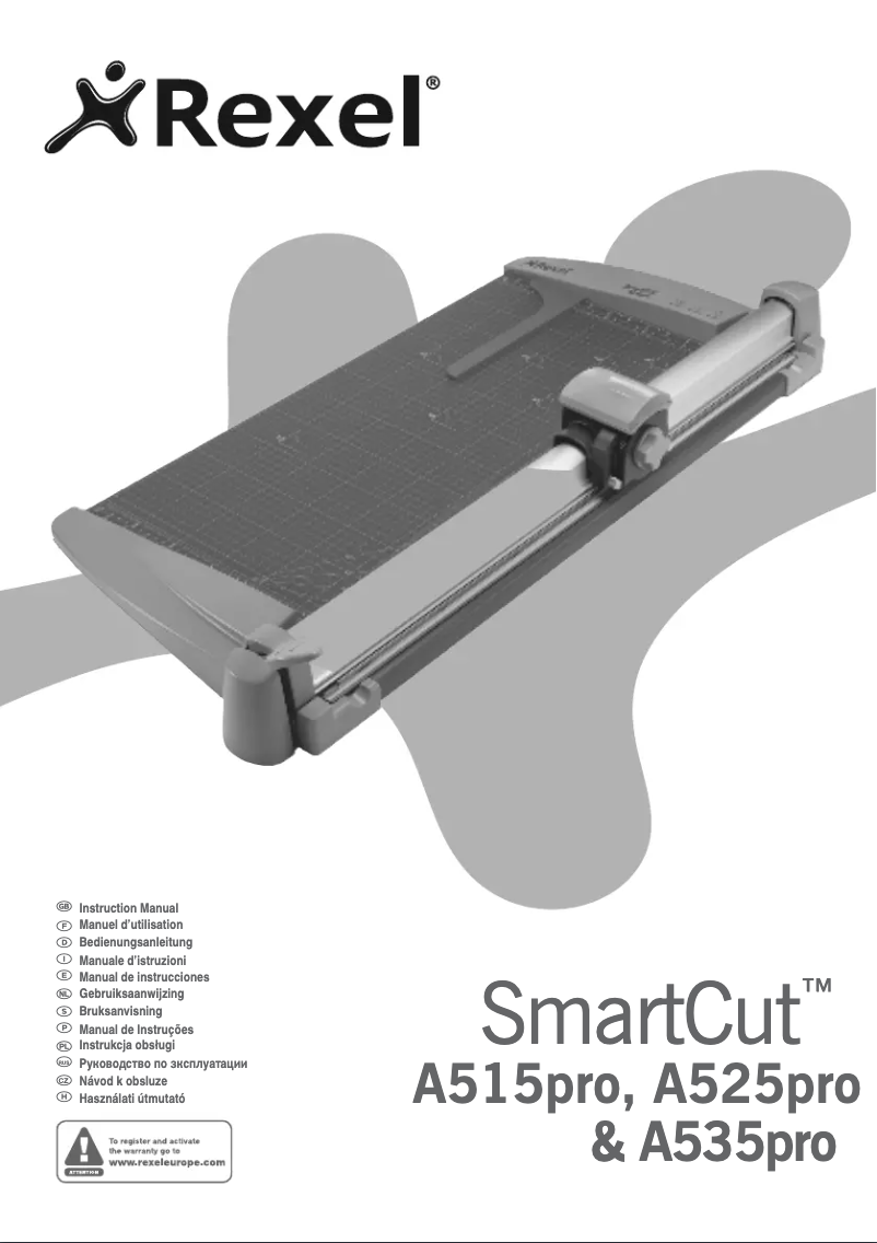 Page n°1 - Manuel utilisateur Rexel Smartcut A535