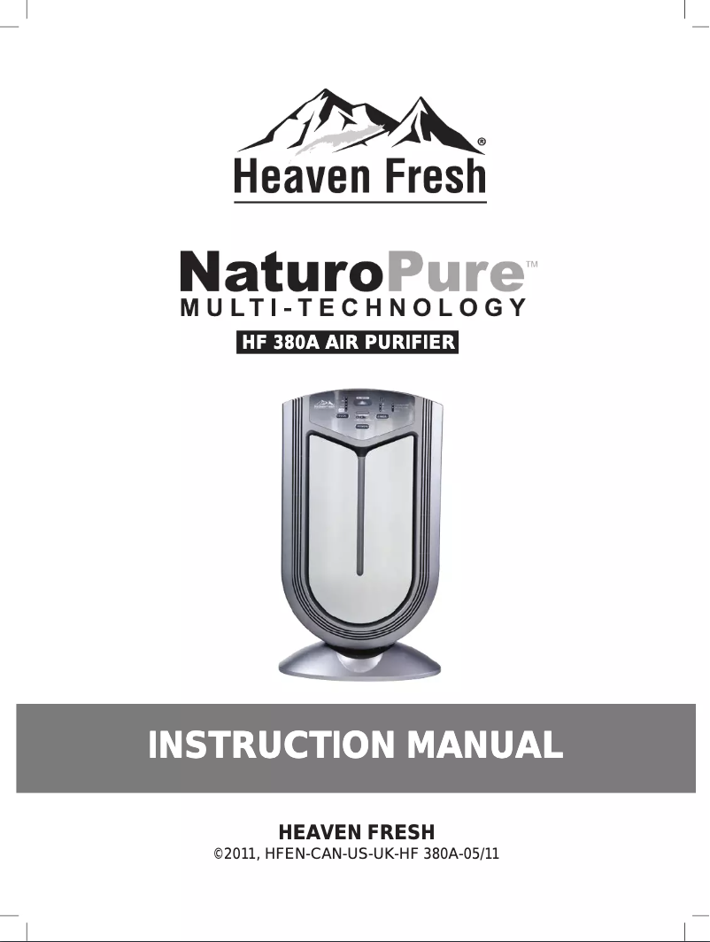 Page n°1 - Manuel utilisateur Heaven Fresh HF 380A