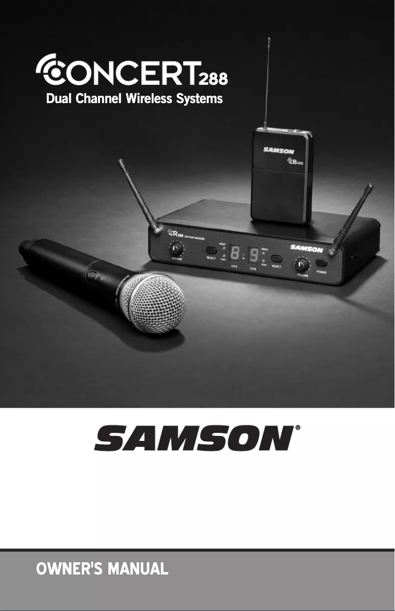 Page n°1 - Manuel utilisateur Samson Concert 288