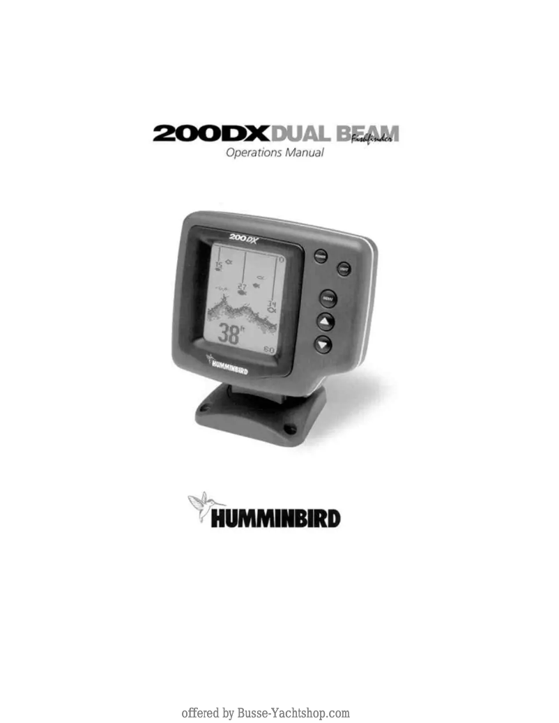 Page n°1 - Manuel utilisateur Humminbird 250DX