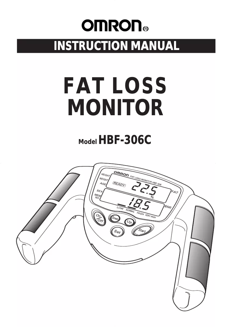 Page n°1 - Manuel utilisateur Omron HBF-306CN