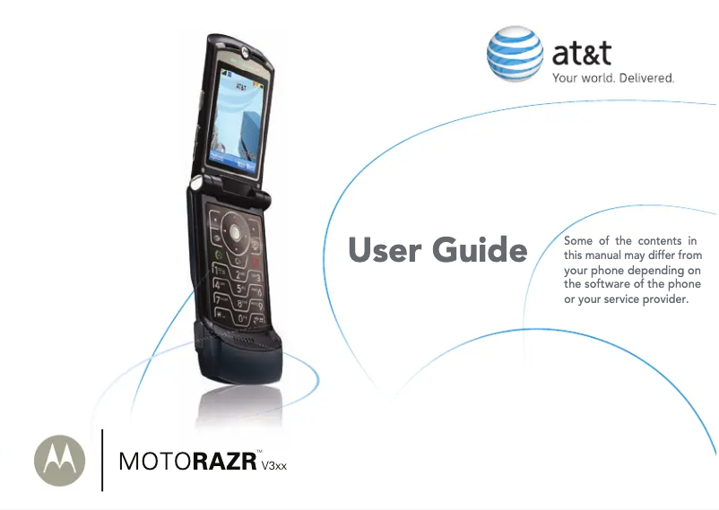Page n°1 - Manuel utilisateur Motorola RAZR V3xx