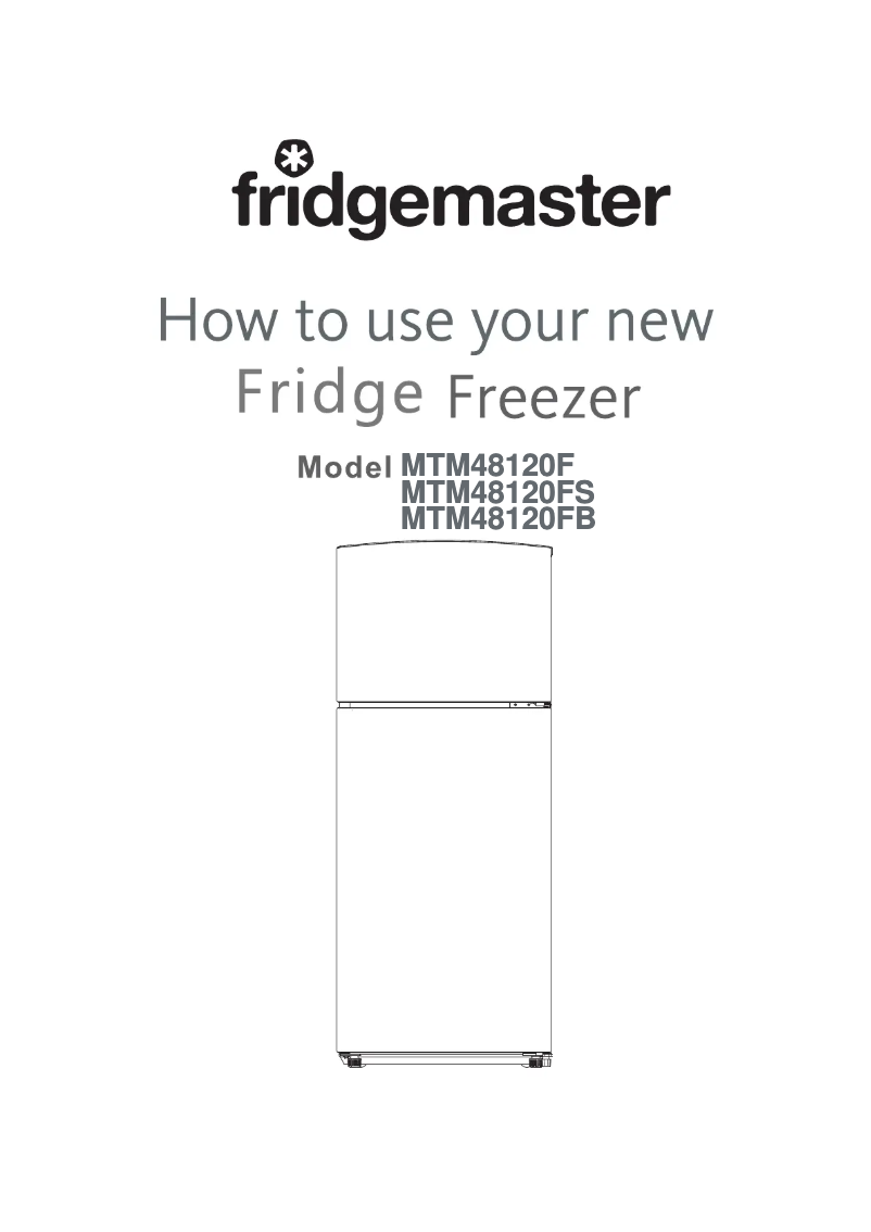 Page 1 de la notice Manuel utilisateur Fridgemaster MTM48120FB