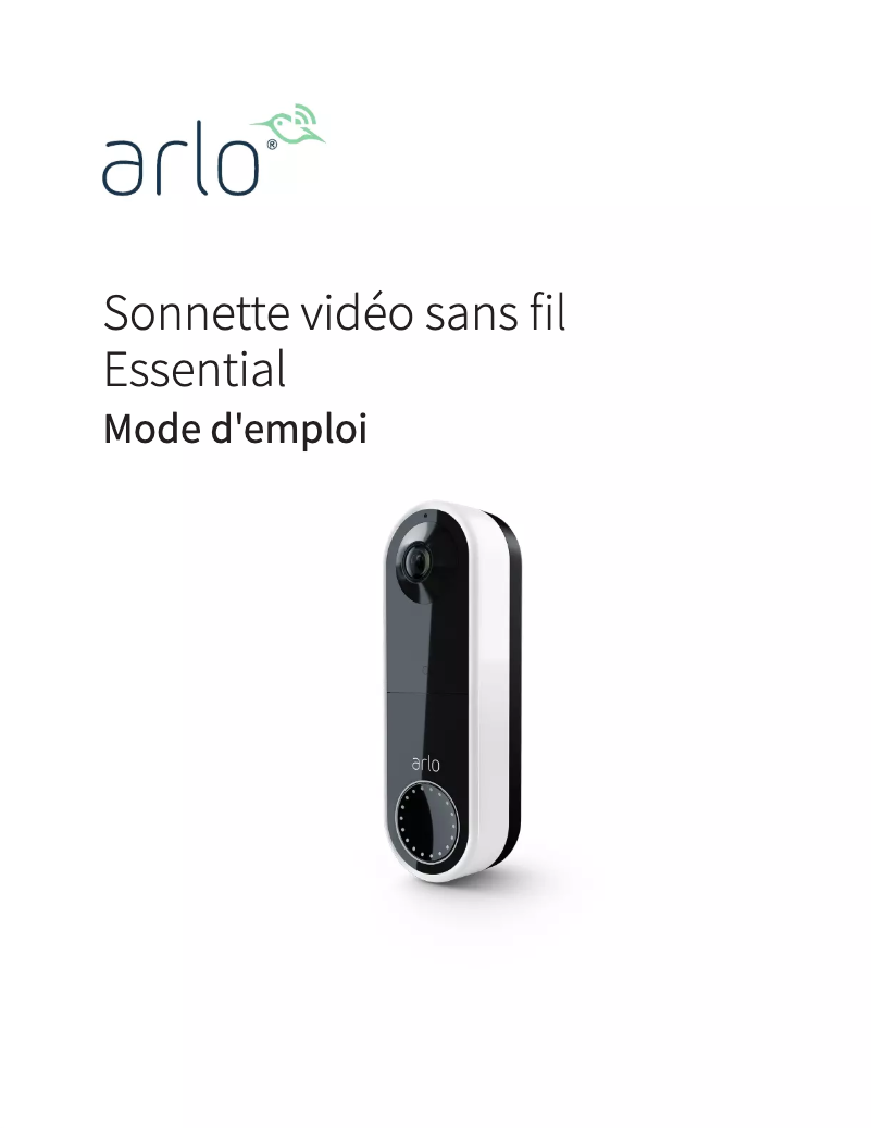 Page 1 de la notice Manuel utilisateur Arlo Essential Video Doorbell