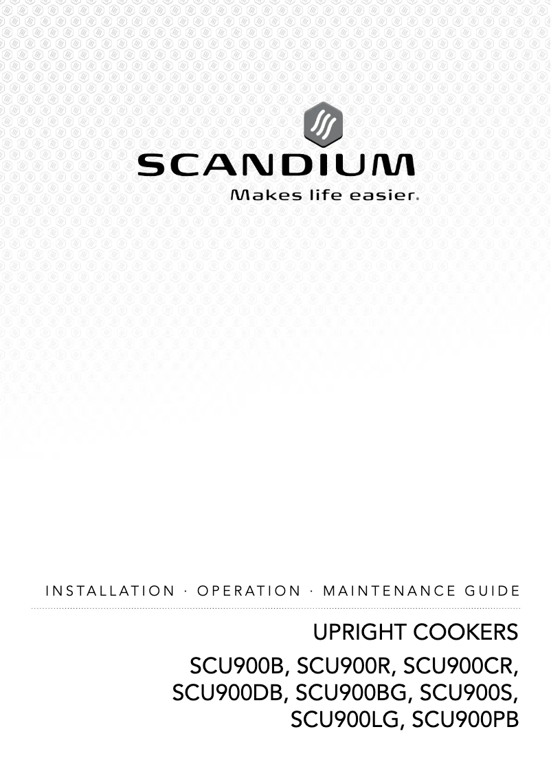 Página 1 del manual Manual de usuario Scandium SCU900S