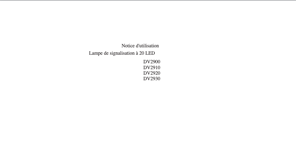 Page n°1 - Manuel utilisateur IFM DV2930