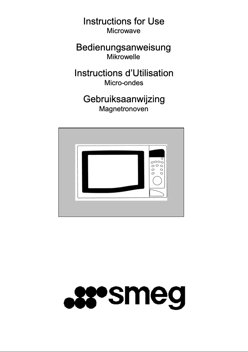 Página 1 del manual Manual de usuario Smeg ME201N