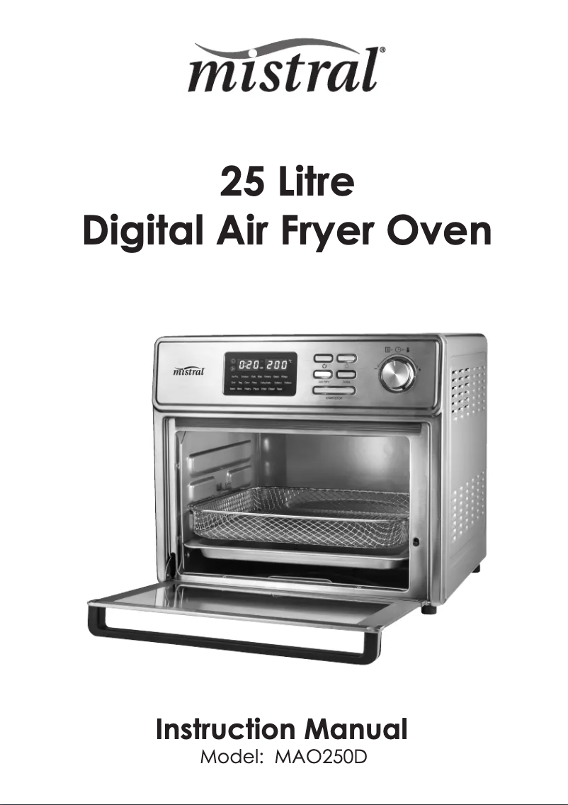 Página 1 del manual Manual de usuario Mistral MAO250D