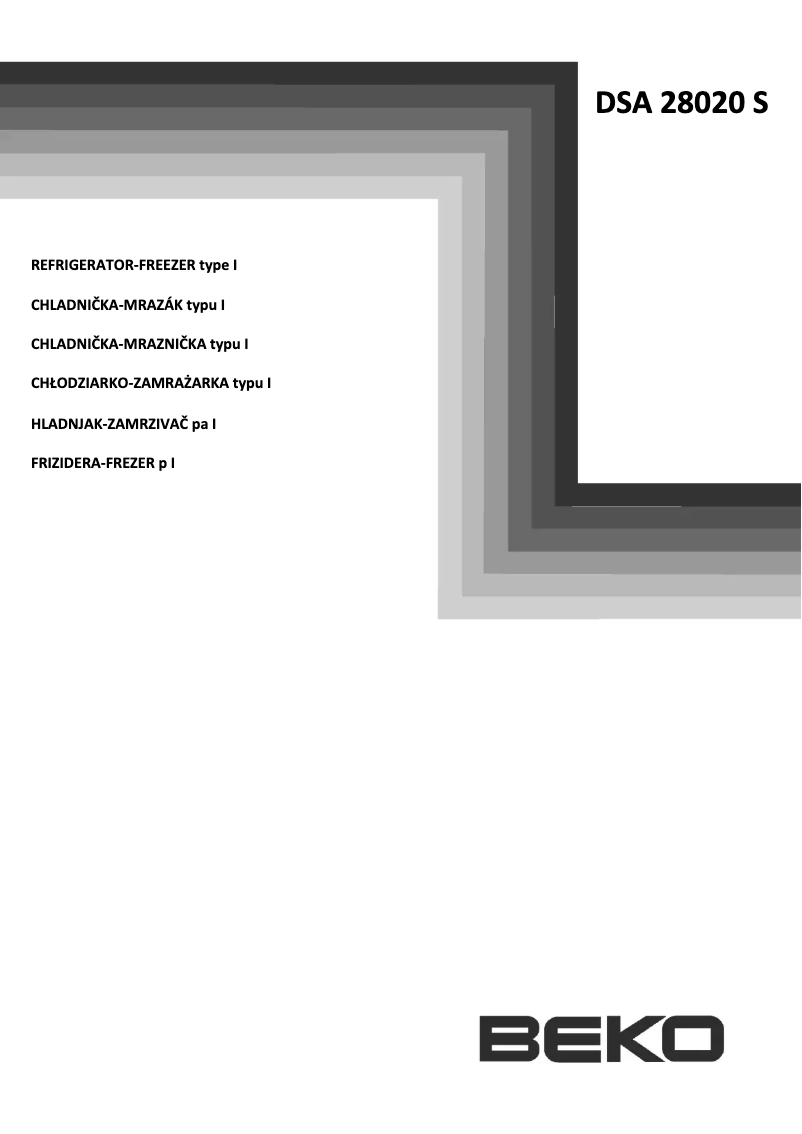 Page n°1 - Manuel utilisateur Beko DSA28020S