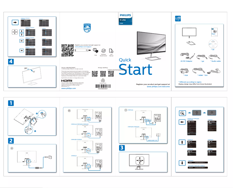 Image de la première page du manuel de l'appareil 276E9QHSW