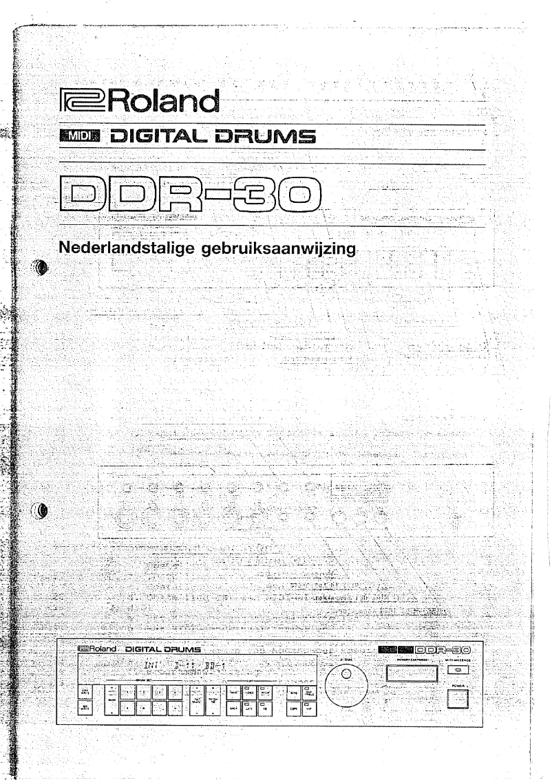 Page n°1 - Manuel utilisateur Roland DDR-30