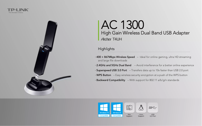 Image de la première page du manuel de l'appareil Archer T4UH