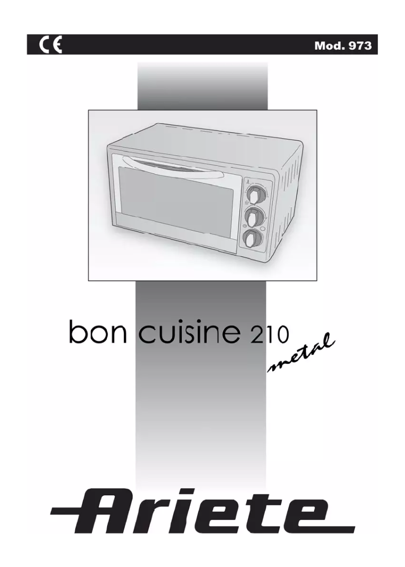 Image de la première page du manuel de l'appareil Bon Cuisine 210 973