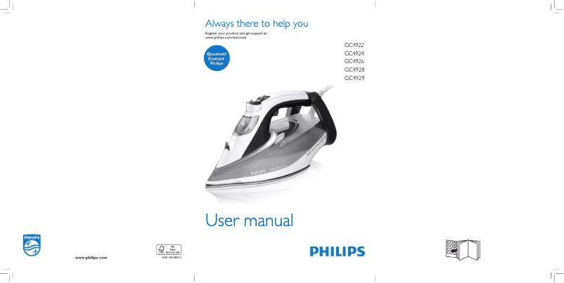 Page n°1 - Manuel utilisateur Philips PerfectCare Azur GC4929